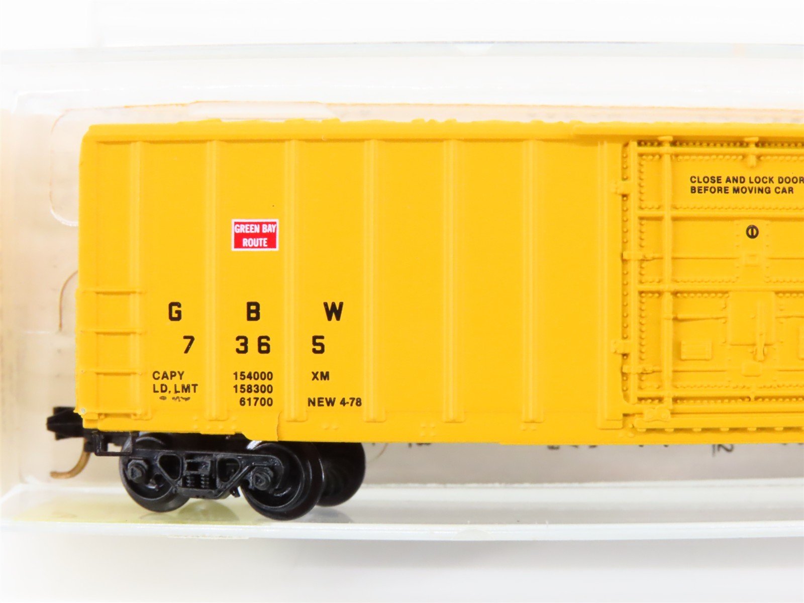 N Scale Kadee Micro-Trains MTL 27080 GBW Green Bay Route 50' Box Car #7365