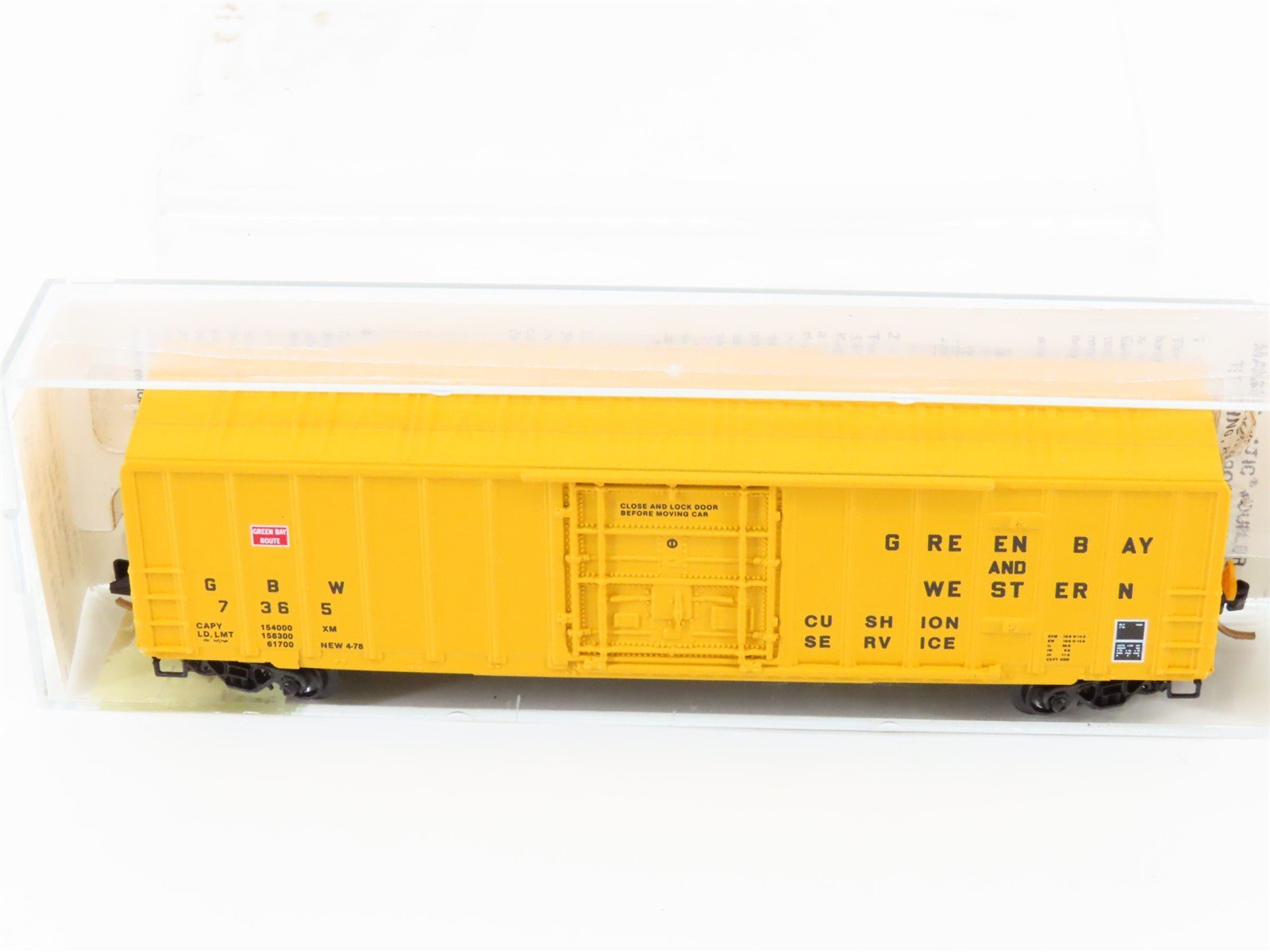 N Scale Kadee Micro-Trains MTL 27080 GBW Green Bay Route 50' Box Car #7365
