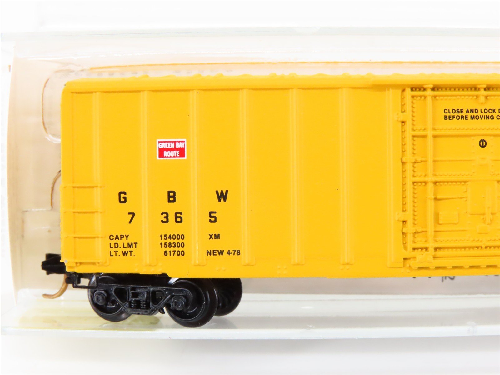 N Scale Kadee Micro-Trains MTL 27080 GBW Green Bay Route 50' Box Car #7365