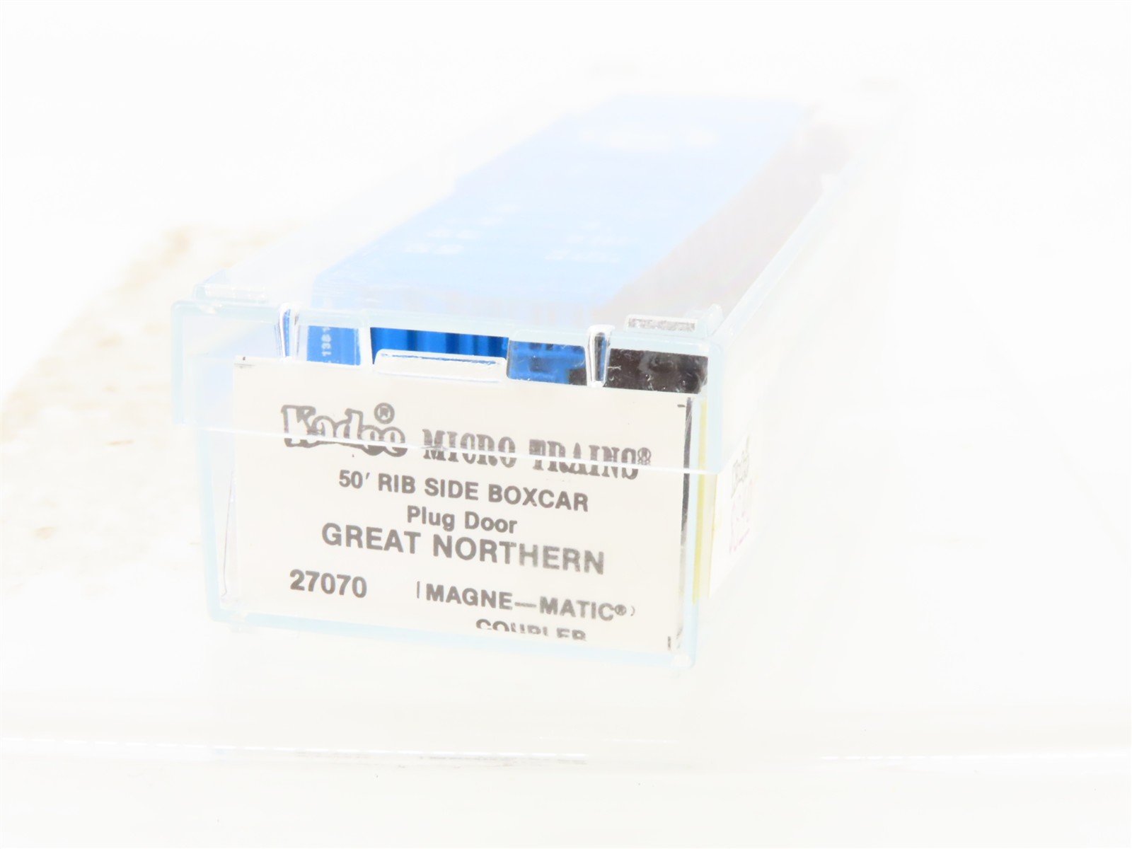 N Kadee Micro-Trains MTL 27070 GN Great Northern Big Sky Blue 50' Boxcar #138148