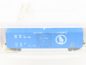 N Kadee Micro-Trains MTL 27070 GN Great Northern Big Sky Blue 50' Boxcar #138431