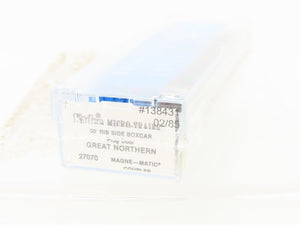 N Kadee Micro-Trains MTL 27070 GN Great Northern Big Sky Blue 50' Boxcar #138431