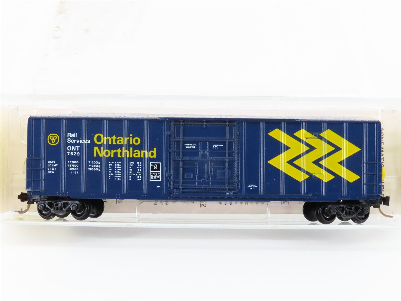 N Scale Kadee Micro-Trains MTL 27040 ONT Ontario Northland 50' Box Car #7629