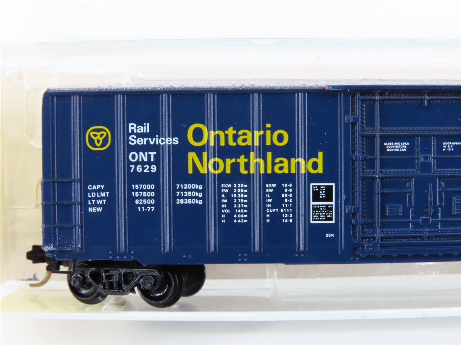 N Scale Kadee Micro-Trains MTL 27040 ONT Ontario Northland 50' Box Car #7629