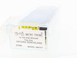 N Scale Kadee Micro-Trains MTL 27040 ONT Ontario Northland 50' Box Car #7629