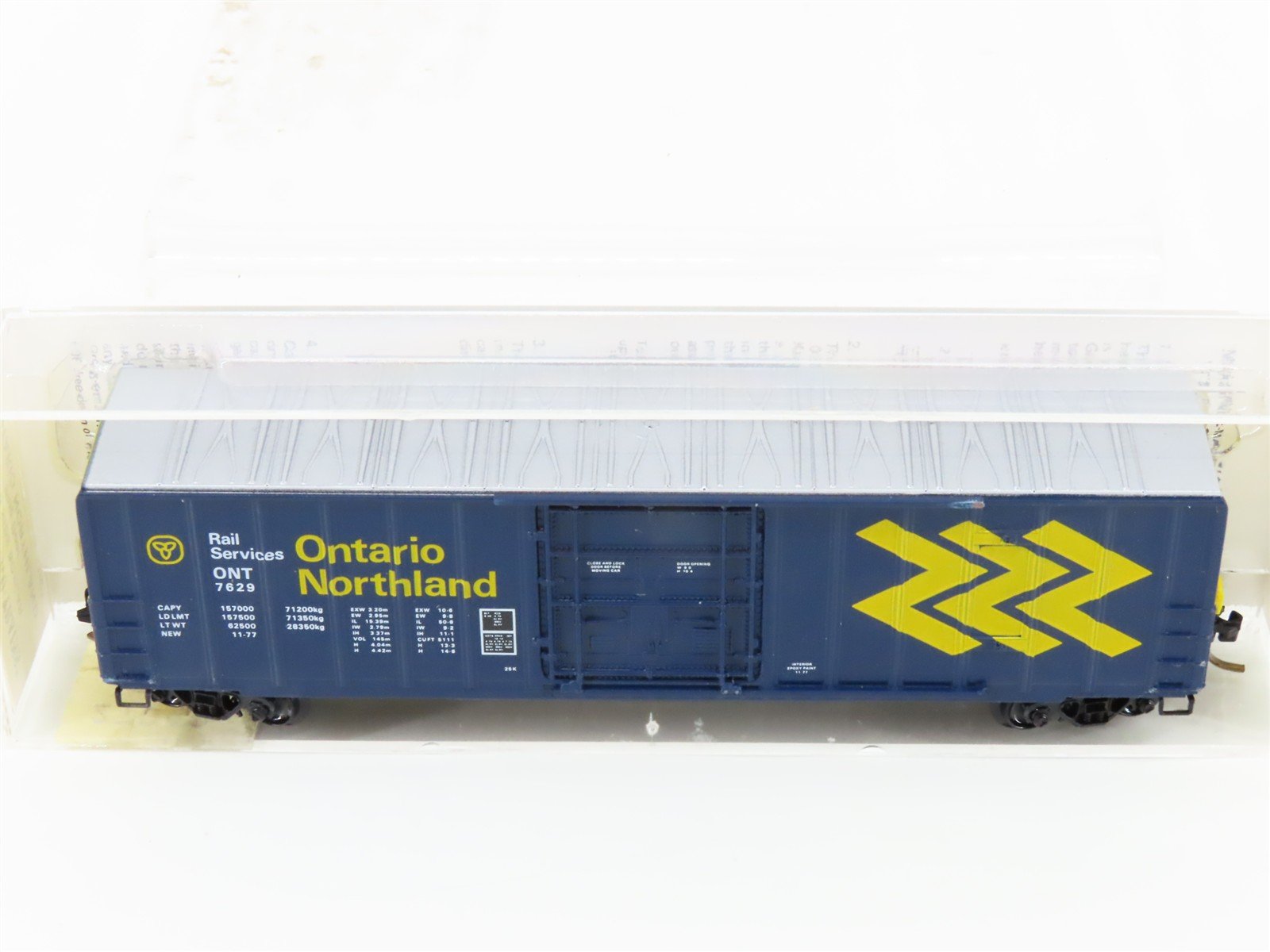 N Scale Kadee Micro-Trains MTL 27040 ONT Ontario Northland 50' Box Car #7629