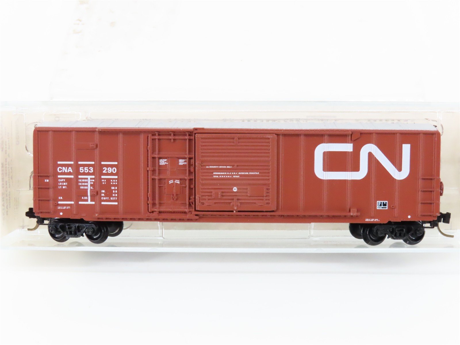 N Scale Kadee Micro-Trains MTL 26030 CNA CN Canadian National 50' Boxcar #553290