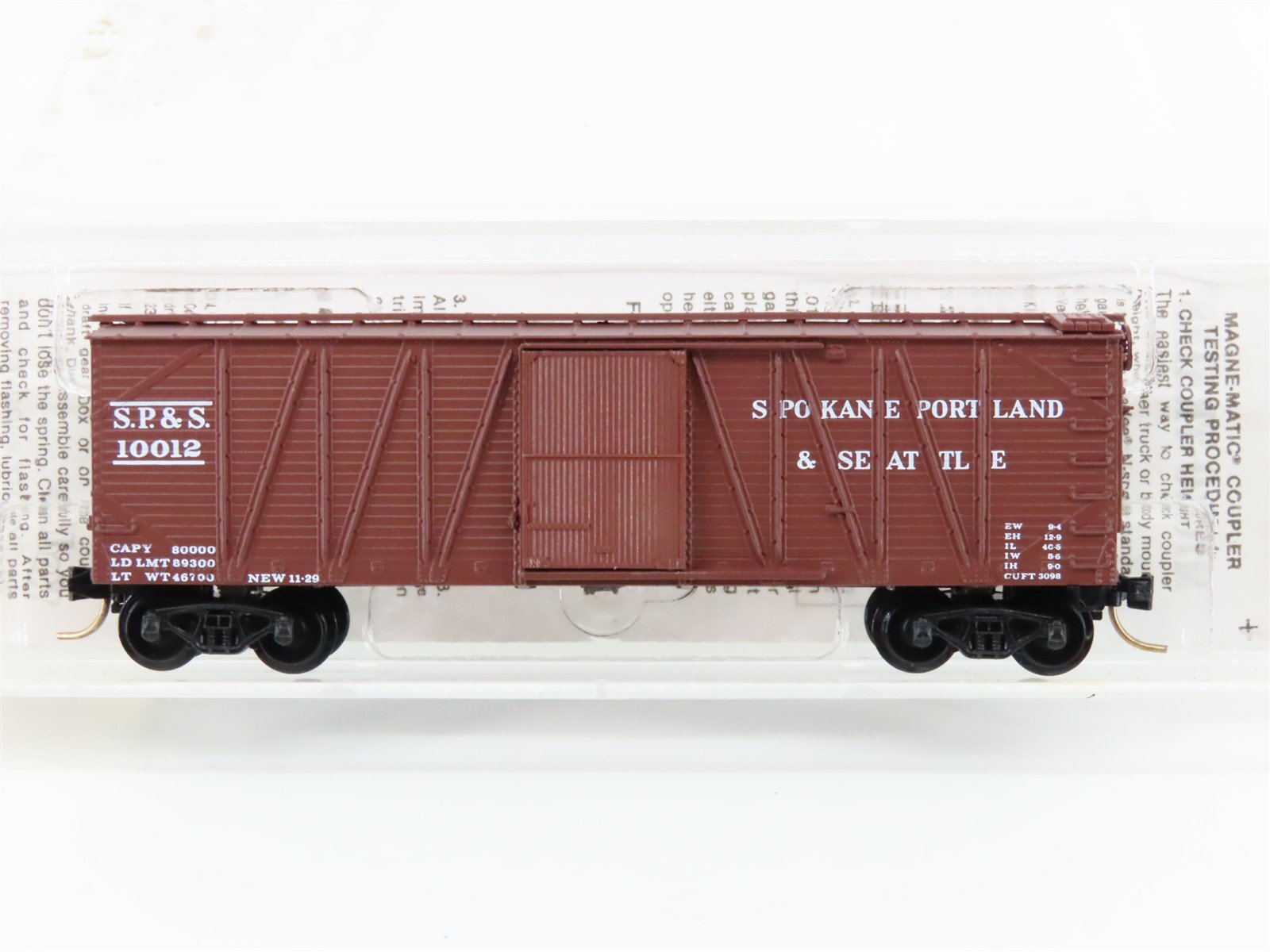 N Kadee Micro-Trains MTL 28070 SP&S Spokane Portland & Seattle 40' Boxcar #10012