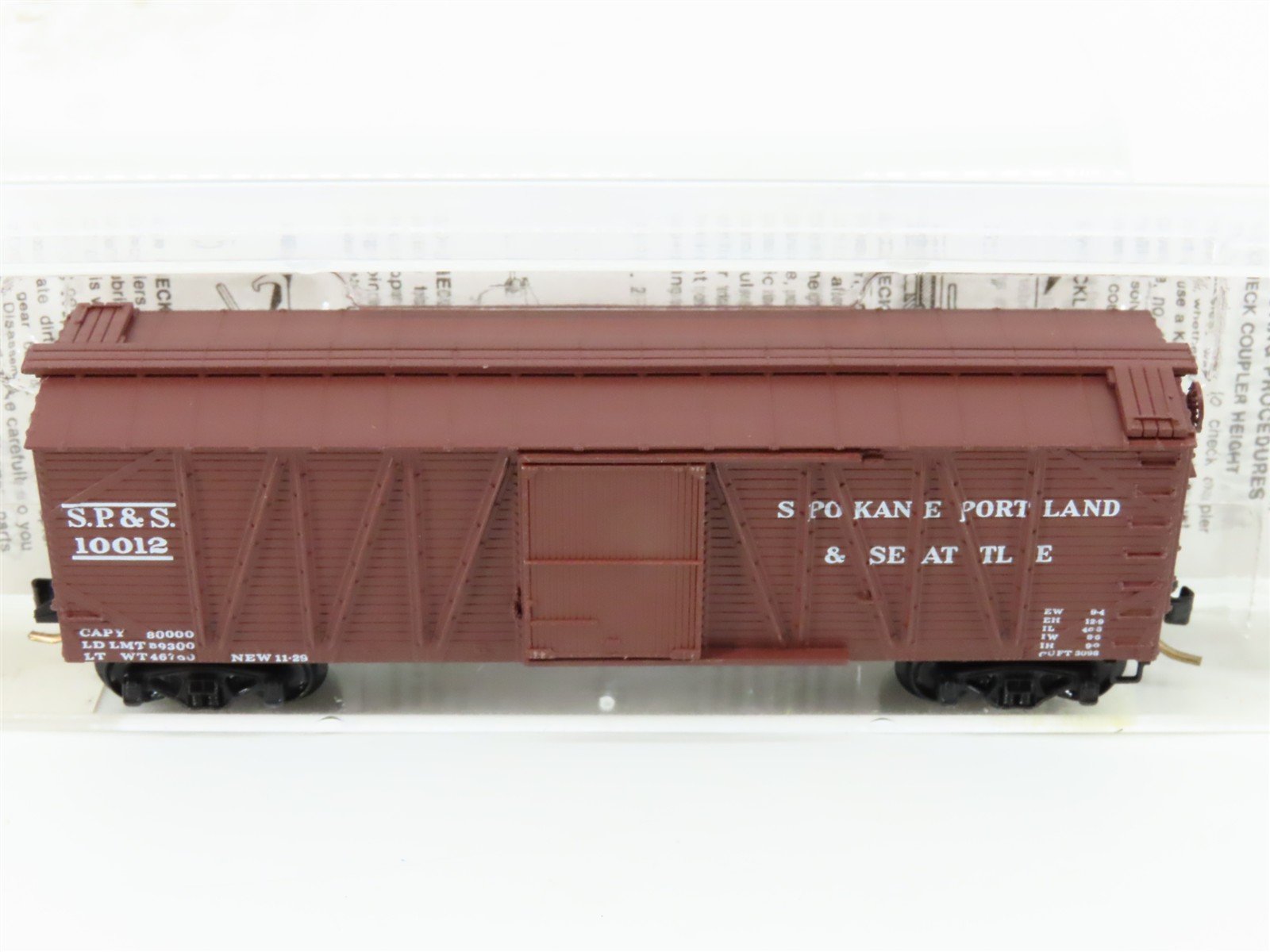 N Kadee Micro-Trains MTL 28070 SP&S Spokane Portland & Seattle 40' Boxcar #10012
