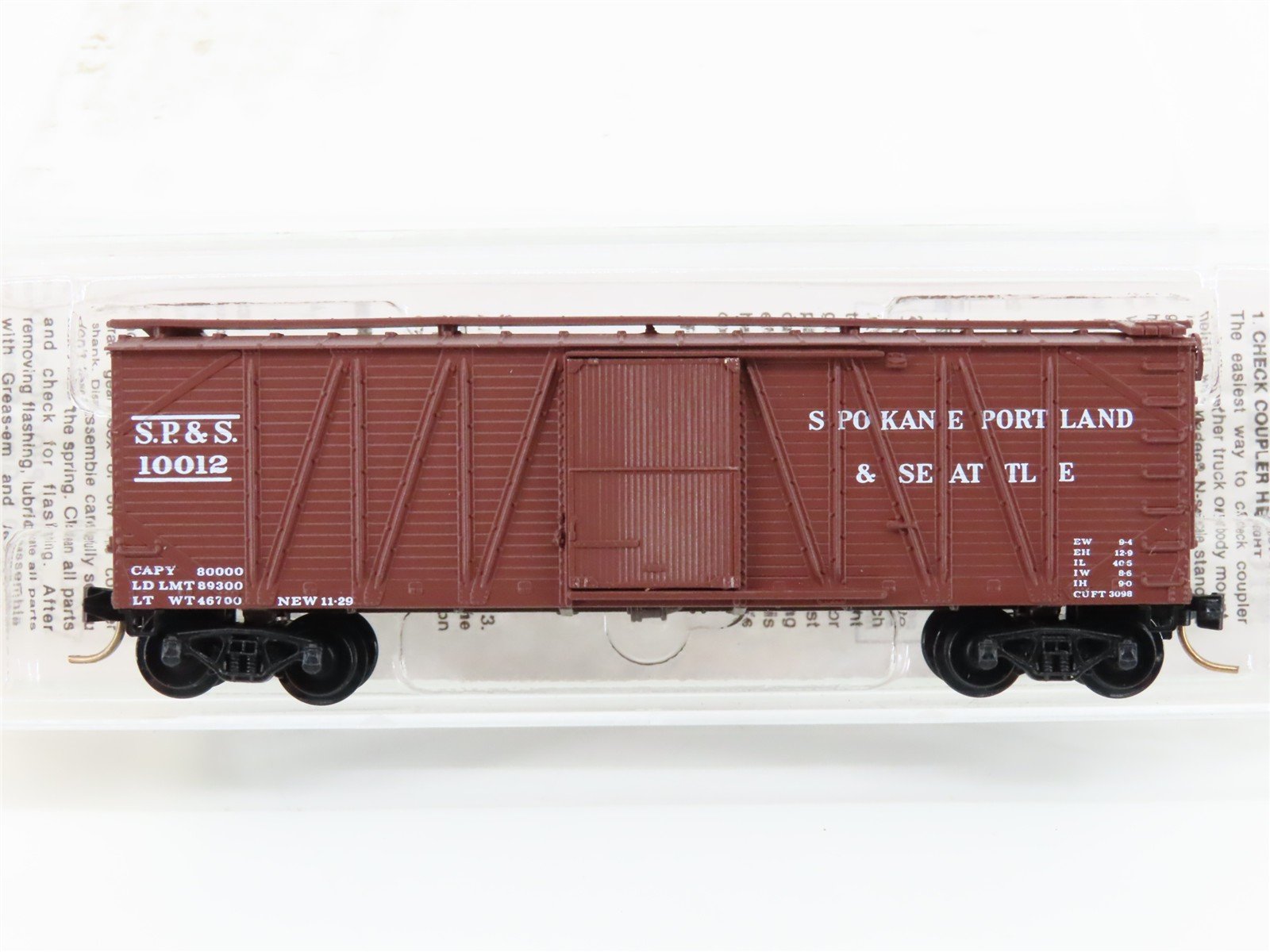 N Kadee Micro-Trains MTL 28070 SP&S Spokane Portland & Seattle 50' Boxcar #10012