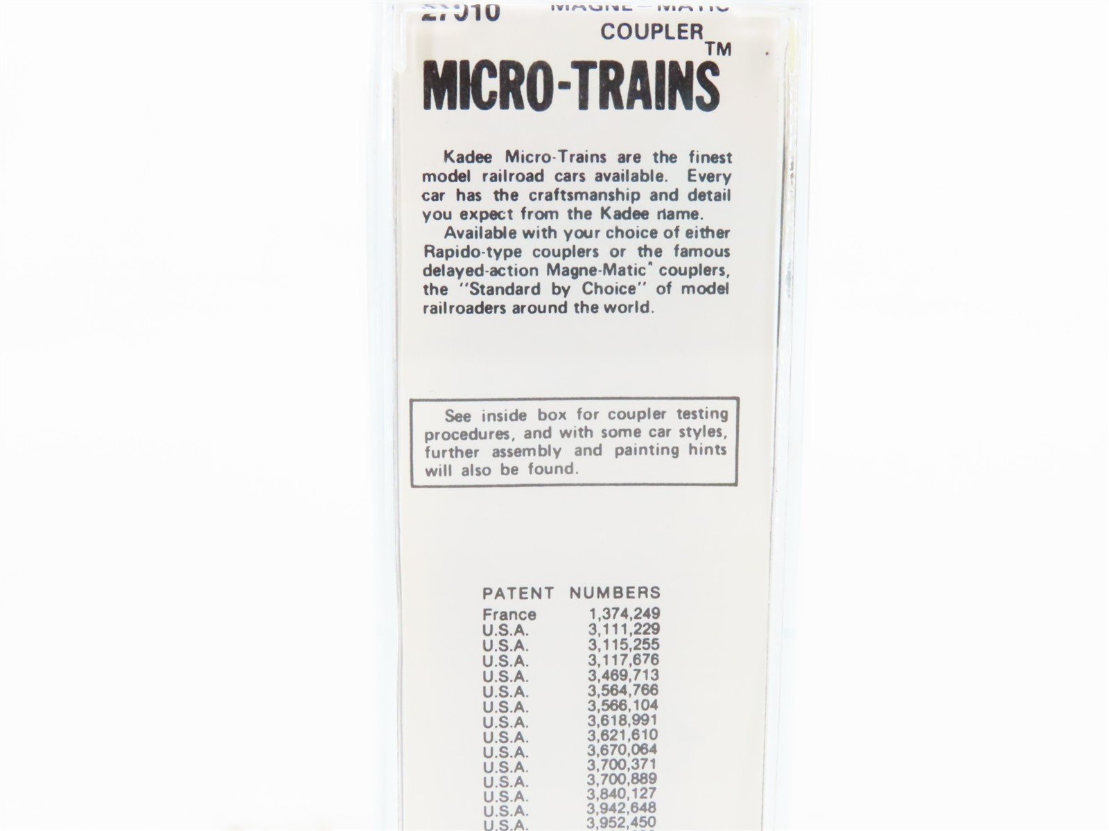 N Kadee Micro-Trains MTL 27010 ATSF Santa Fe Shock Control 50' Box Car #151951