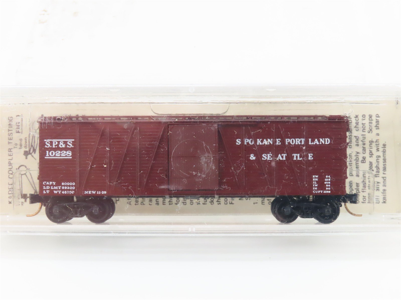 N Kadee Micro-Trains MTL 28070 SP&S Spokane Portland & Seattle 40' Boxcar #10228