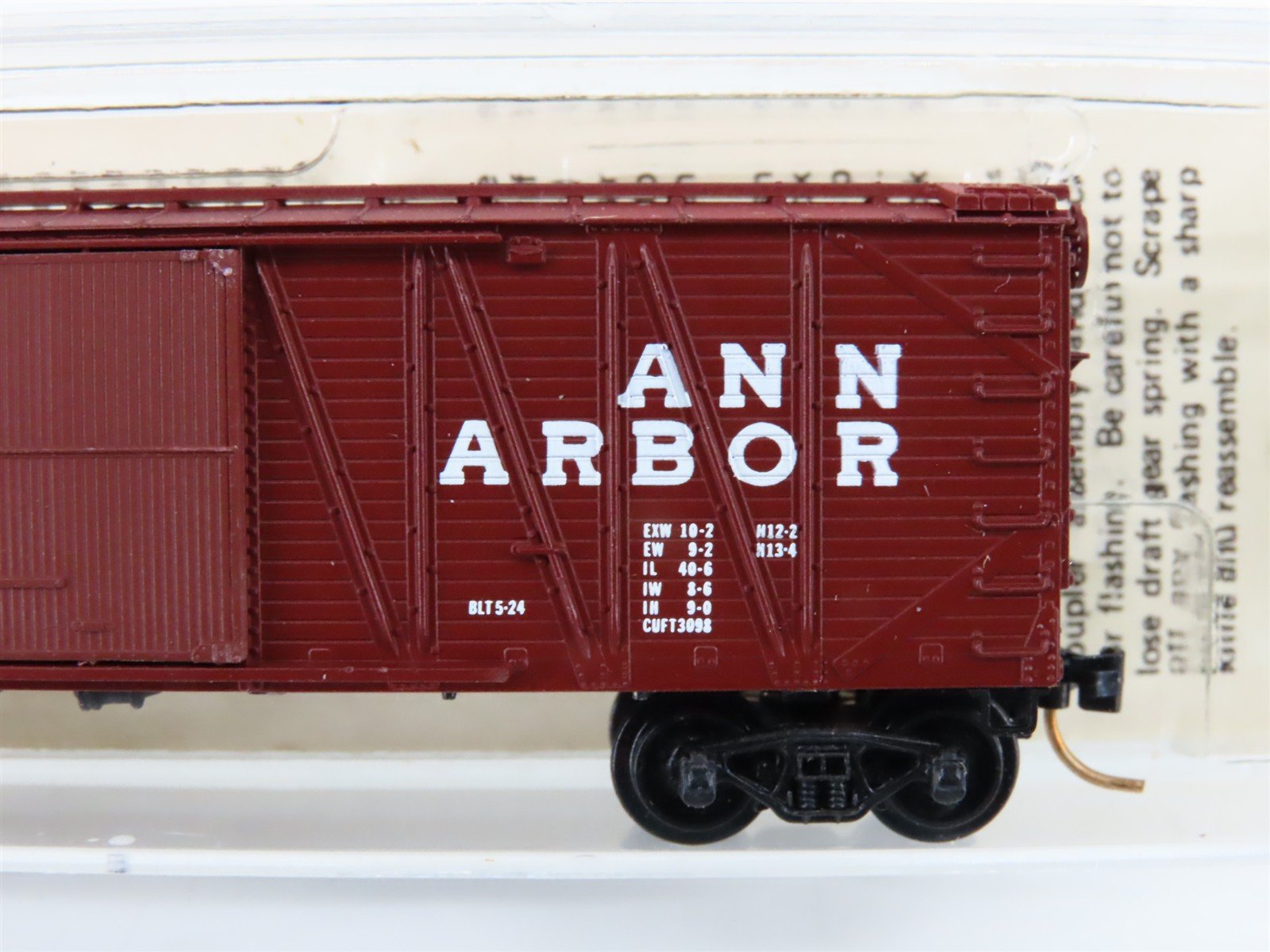N Scale Kadee Micro-Trains MTL 28100 AA Ann Arbor 40' Single Door Box Car #73830