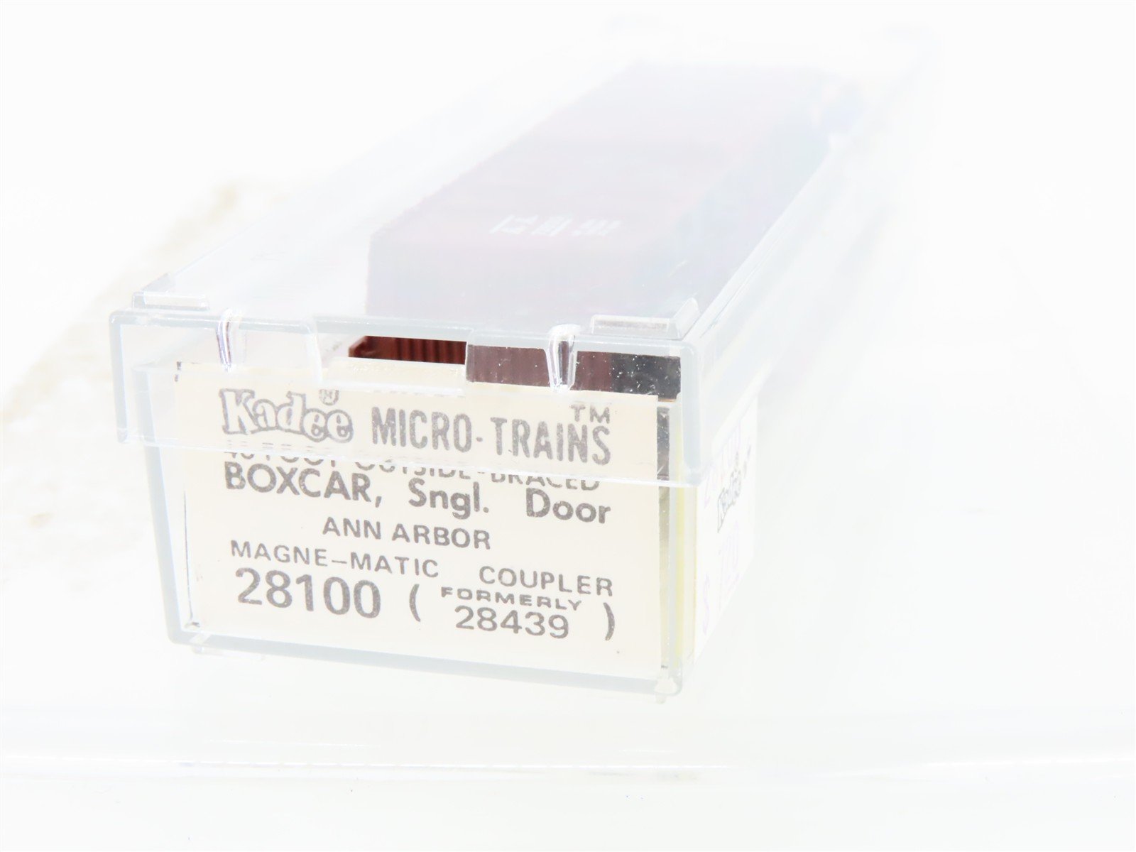 N Scale Kadee Micro-Trains MTL 28100 AA Ann Arbor 40' Single Door Box Car #73830