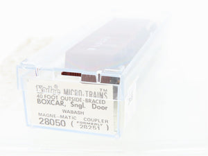 N Scale Kadee Micro-Trains MTL 28050 WAB Wabash 40' Single Door Box Car #81501