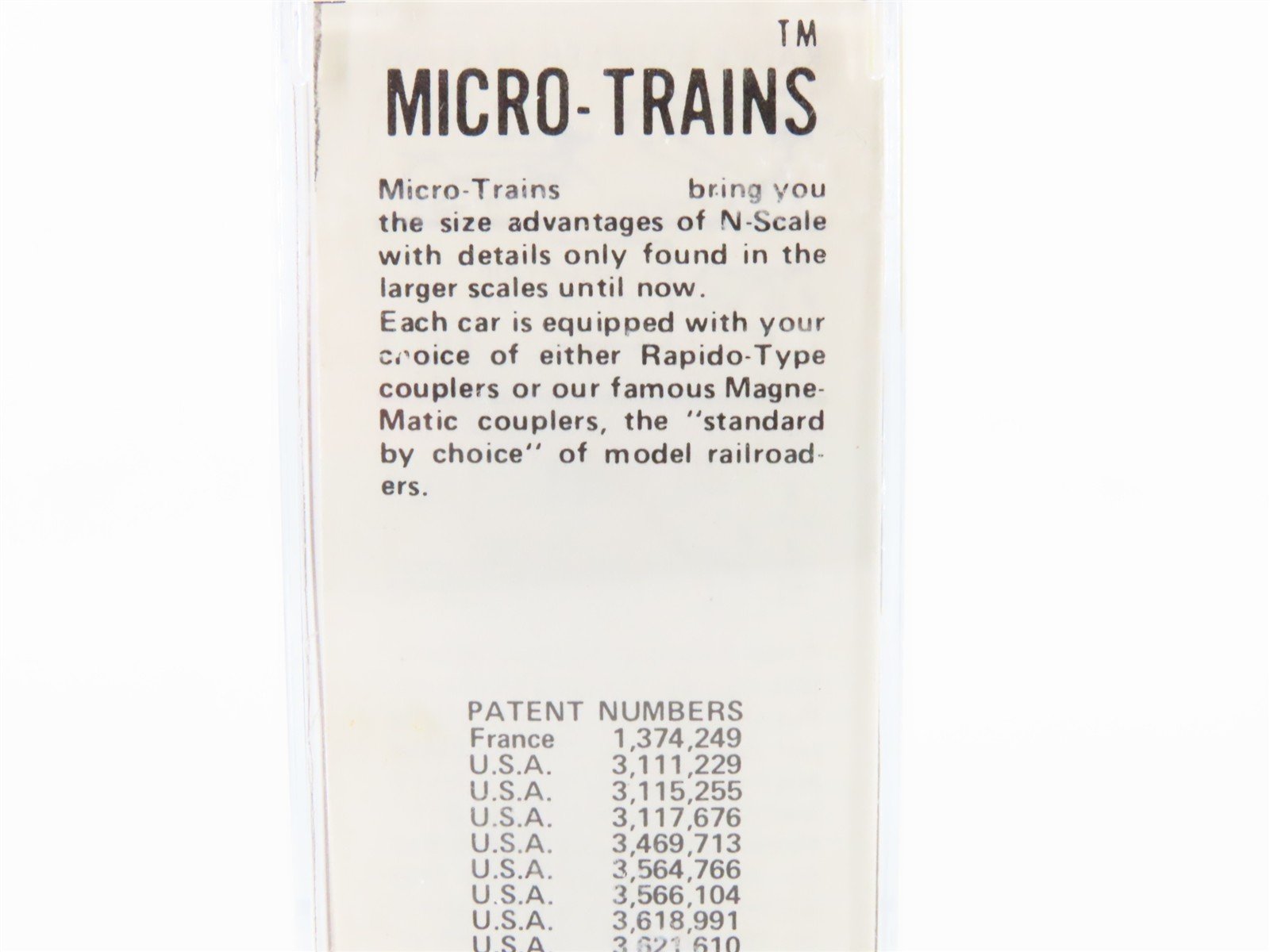 N Scale Kadee Micro-Trains MTL 29000 Dimensional Data 40' 1-1/2 Door Box Car