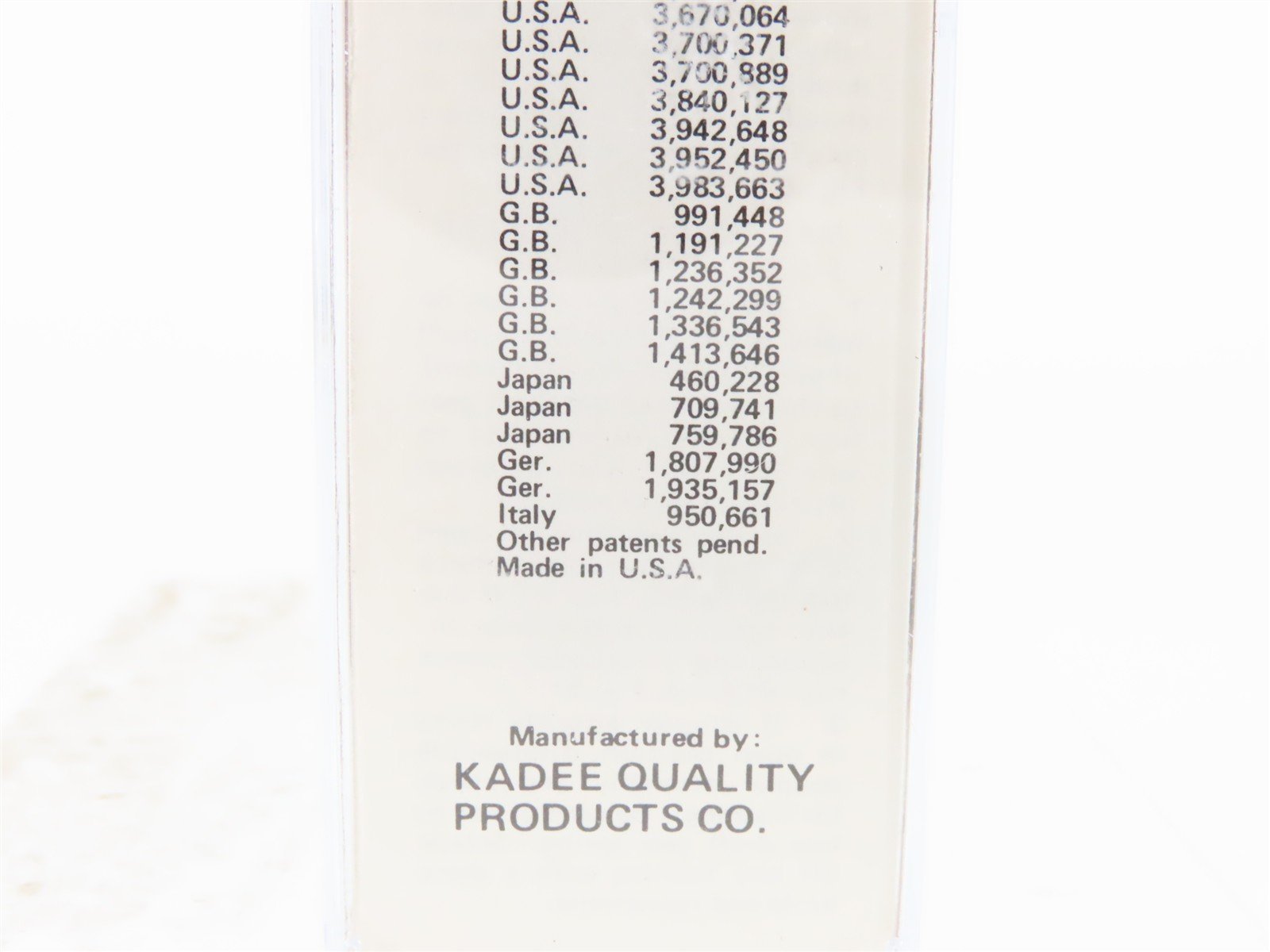 N Scale Kadee Micro-Trains MTL 29000 Dimensional Data 40' 1-1/2 Door Box Car