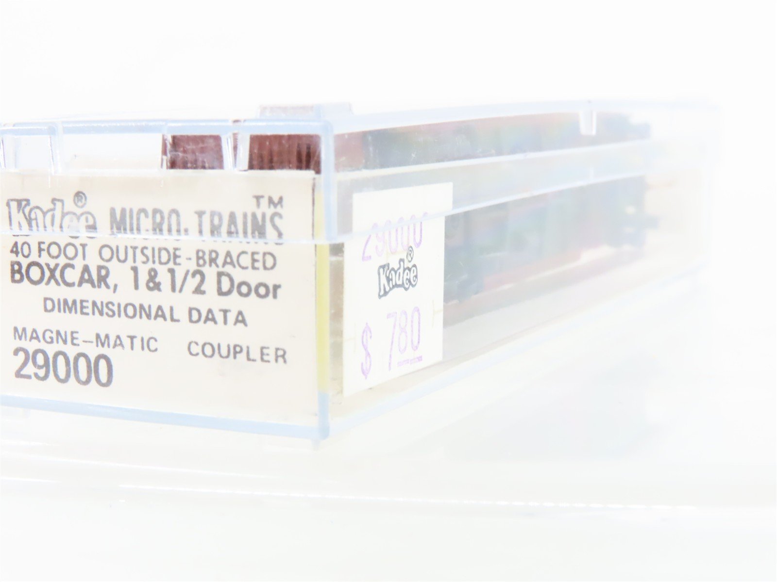 N Scale Kadee Micro-Trains MTL 29000 Dimensional Data 40' 1-1/2 Door Box Car