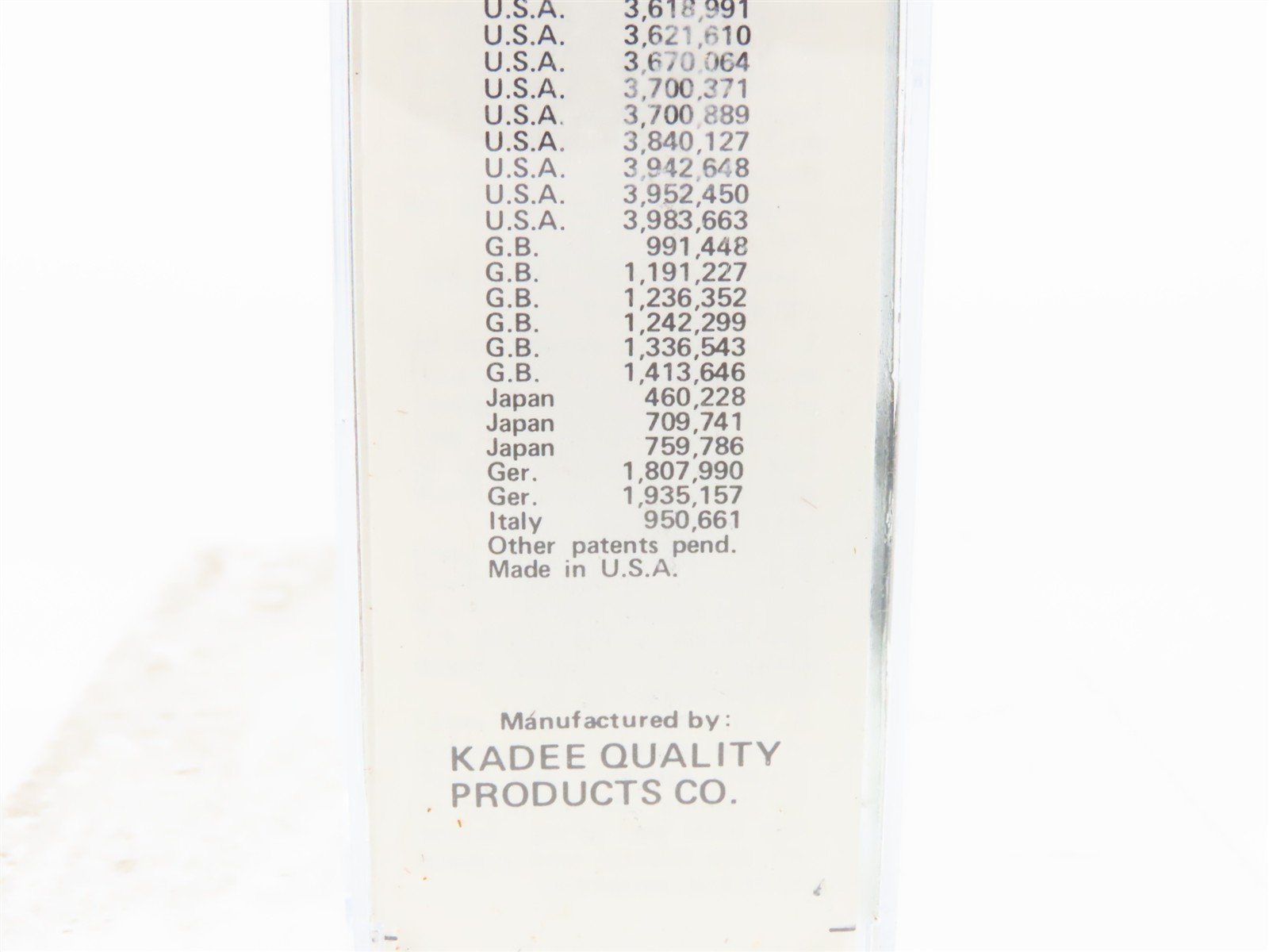 N Scale Kadee Micro-Trains MTL 29000 Dimensional Data 40' 1-1/2 Door Box Car