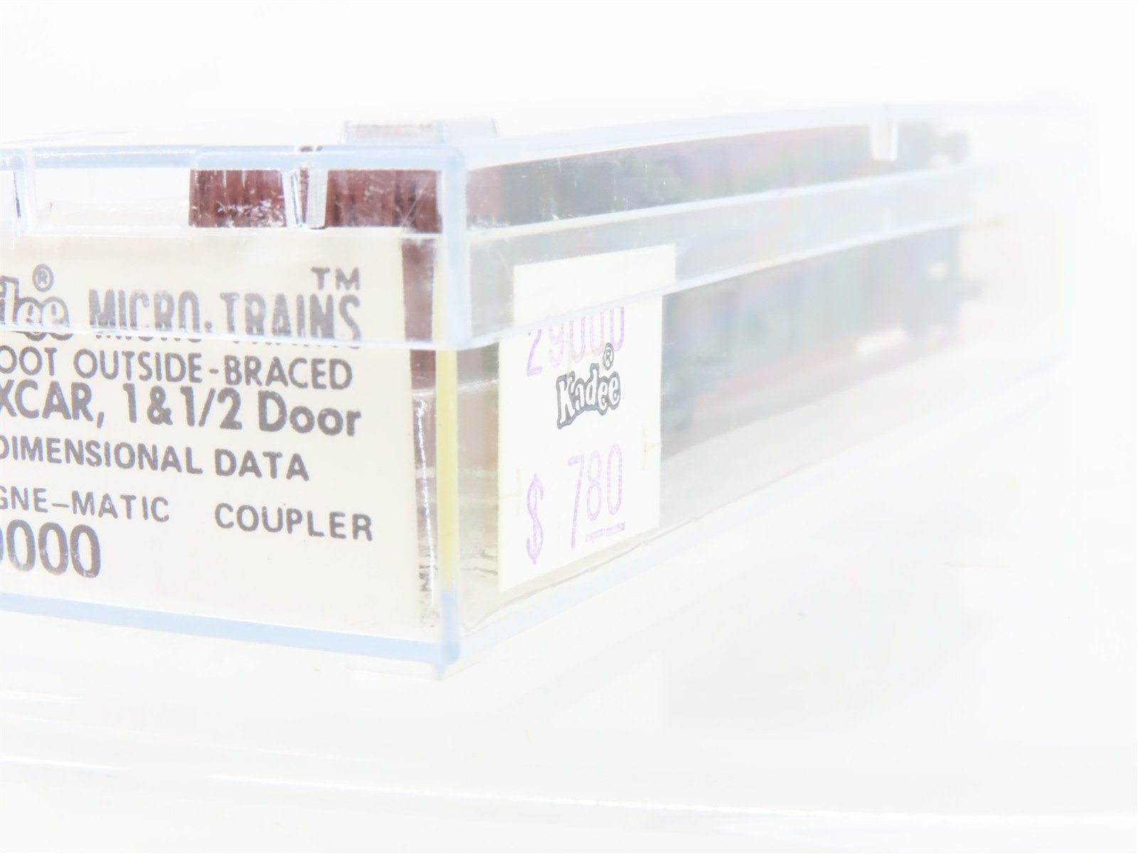 N Scale Kadee Micro-Trains MTL 29000 Dimensional Data 40' 1-1/2 Door Box Car