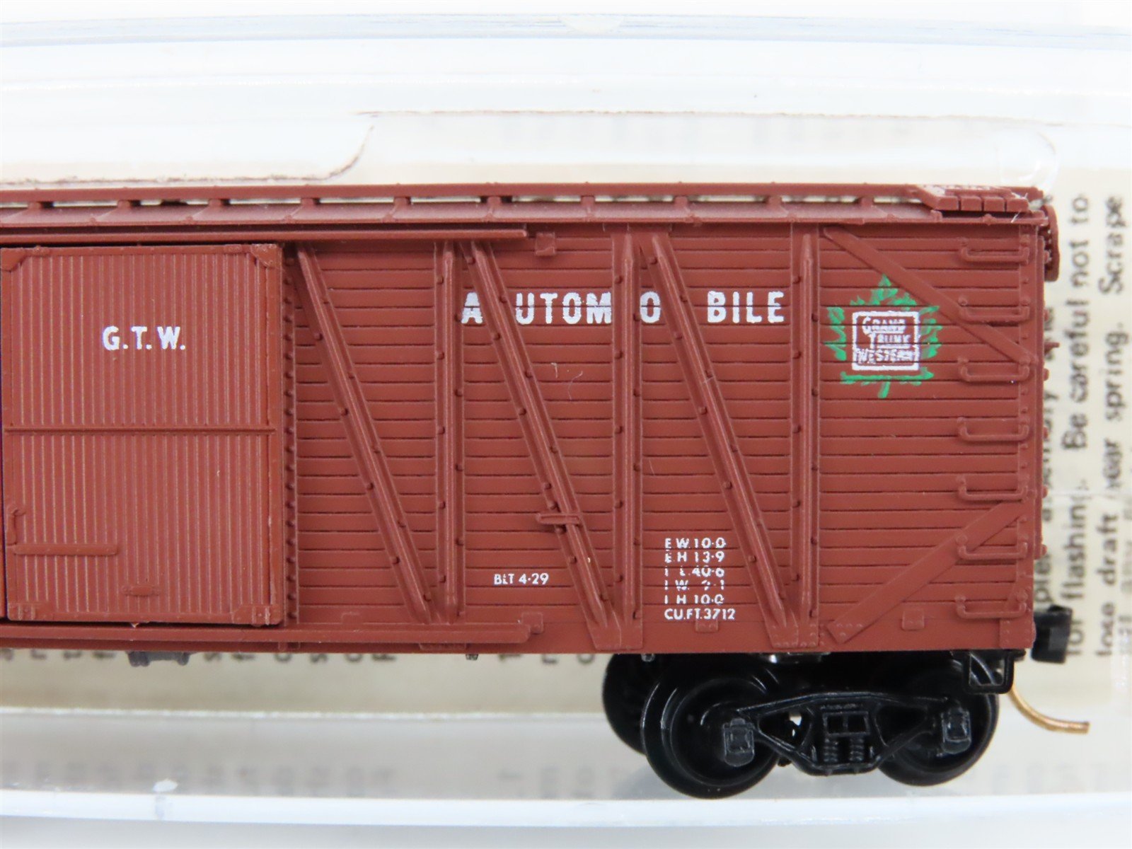N Scale Kadee Micro-Trains MTL 29010 GTW Grand Trunk Western 40' Box Car #583441