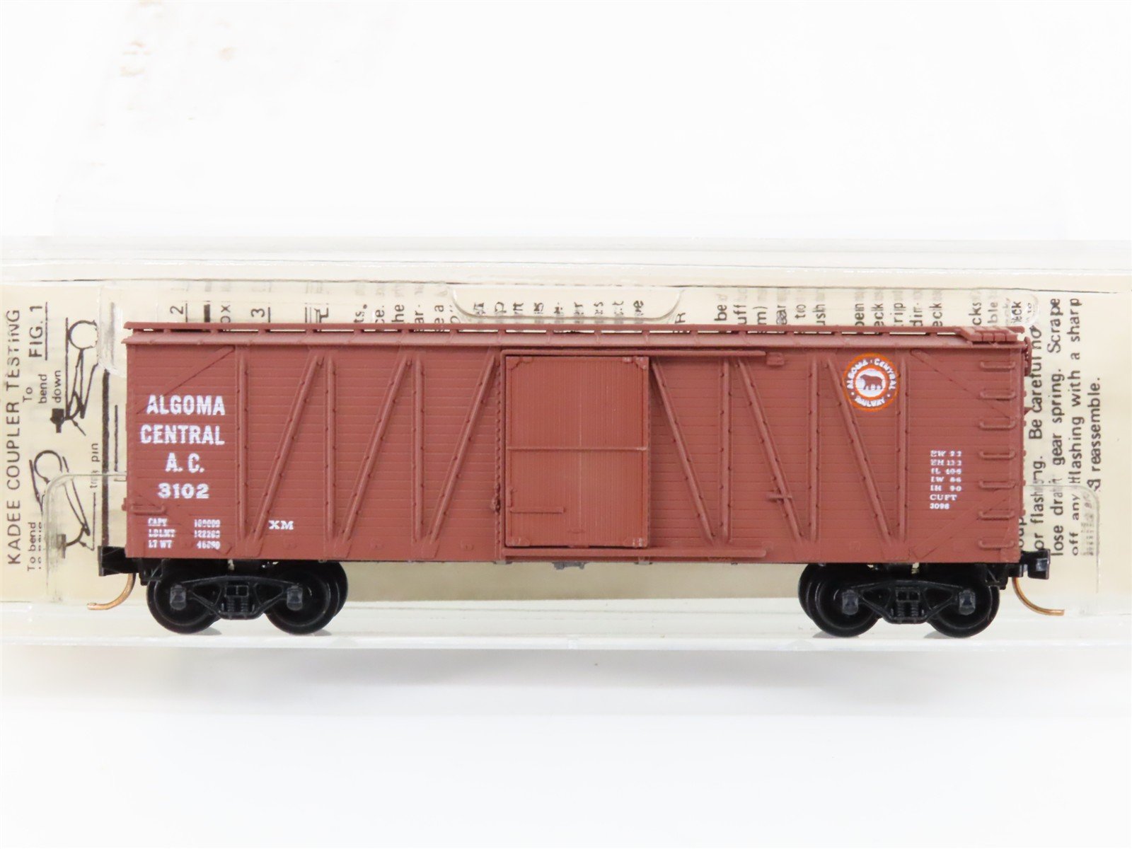 N Scale Kadee Micro-Trains MTL 28060 AC Algoma Central 40' Box Car #3102