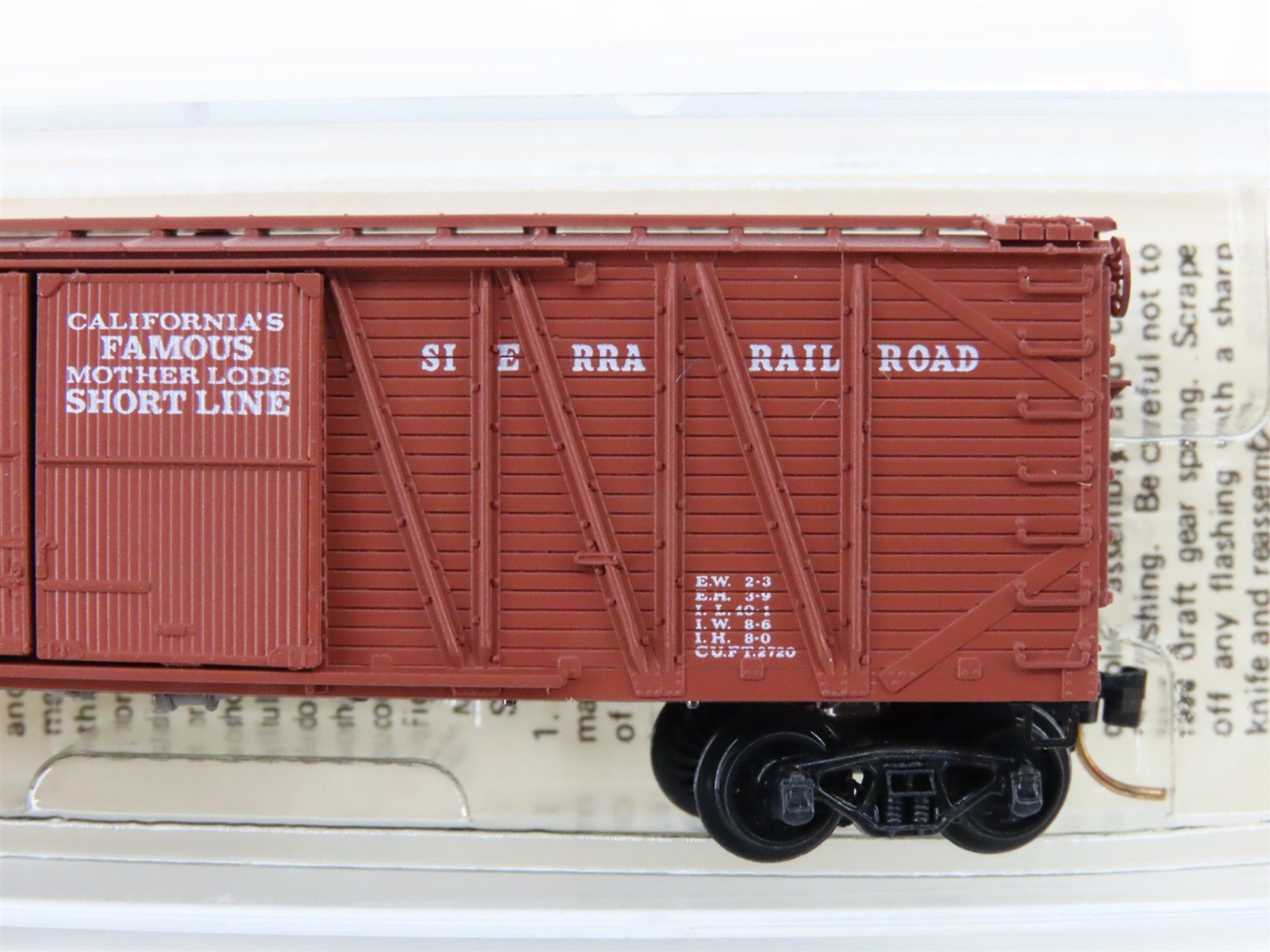 N Scale Kadee Micro-Trains MTL 29020 SRR Sierra Railroad 40' Box Car #539