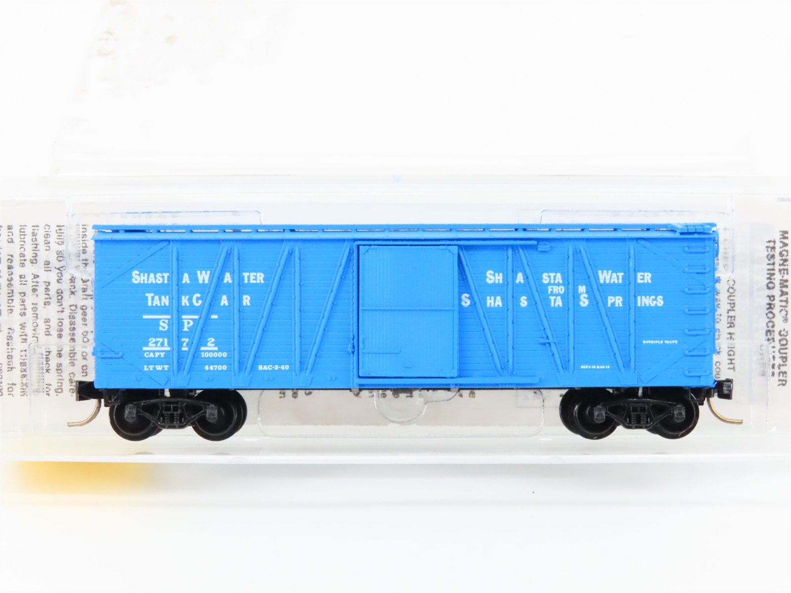 N Scale Micro-Trains MTL 28140 SP Shasta Water Tank Car 40' Box Car #27172