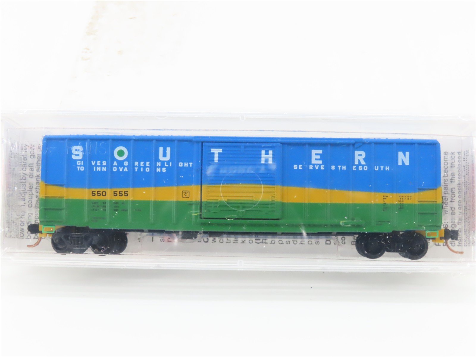 N Scale Micro-Trains MTL 25610 Southern Railway 50' Rib Side Box Car #550555
