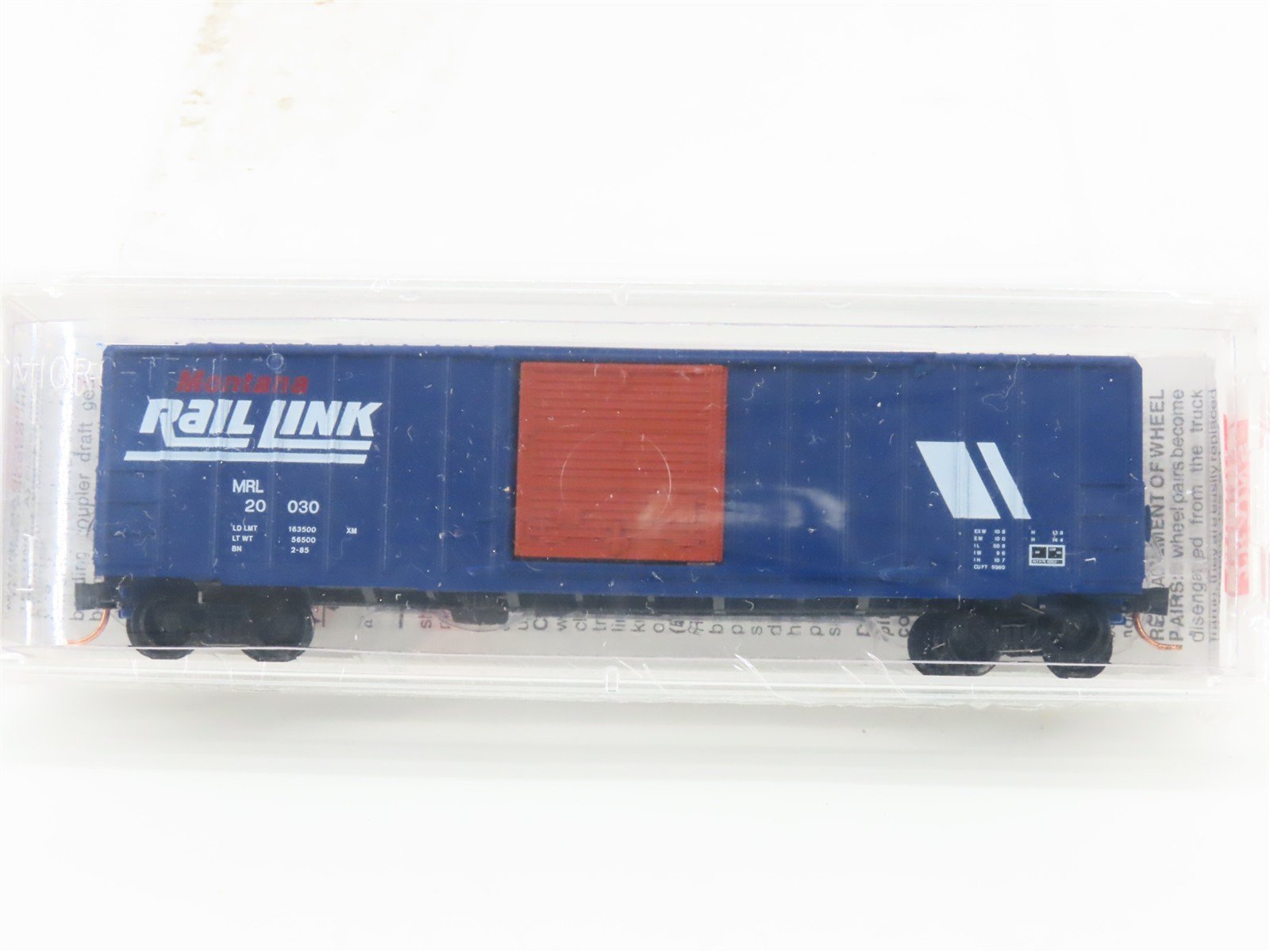 N Scale Micro-Trains MTL 25620 MRL Montana Rail Link 50' Rib Side Box Car #20030