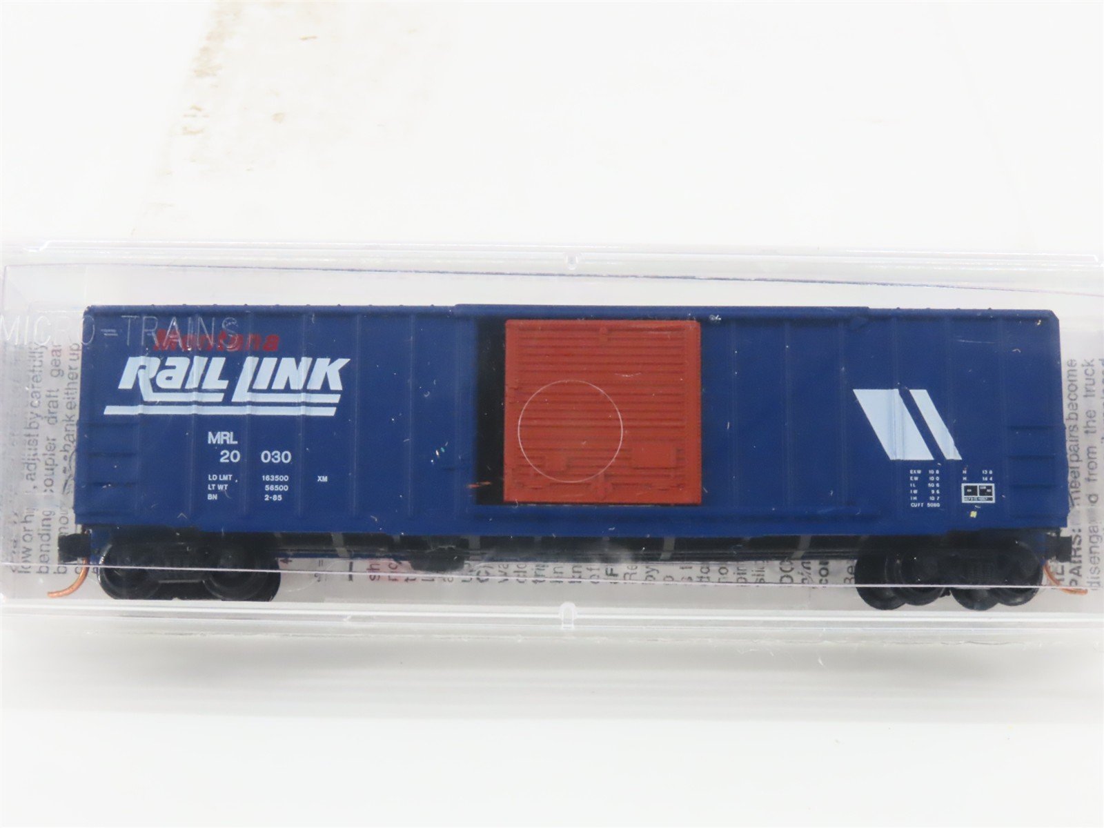 N Scale Micro-Trains MTL 25620 MRL Montana Rail Link 50' Box Car #20030
