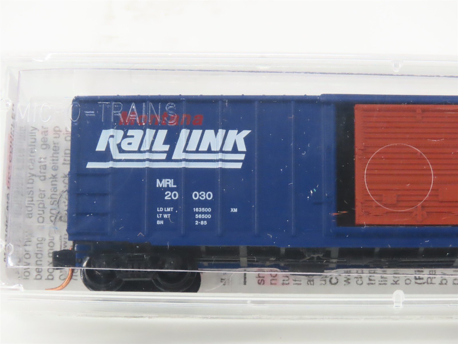N Scale Micro-Trains MTL 25620 MRL Montana Rail Link 50' Box Car #20030