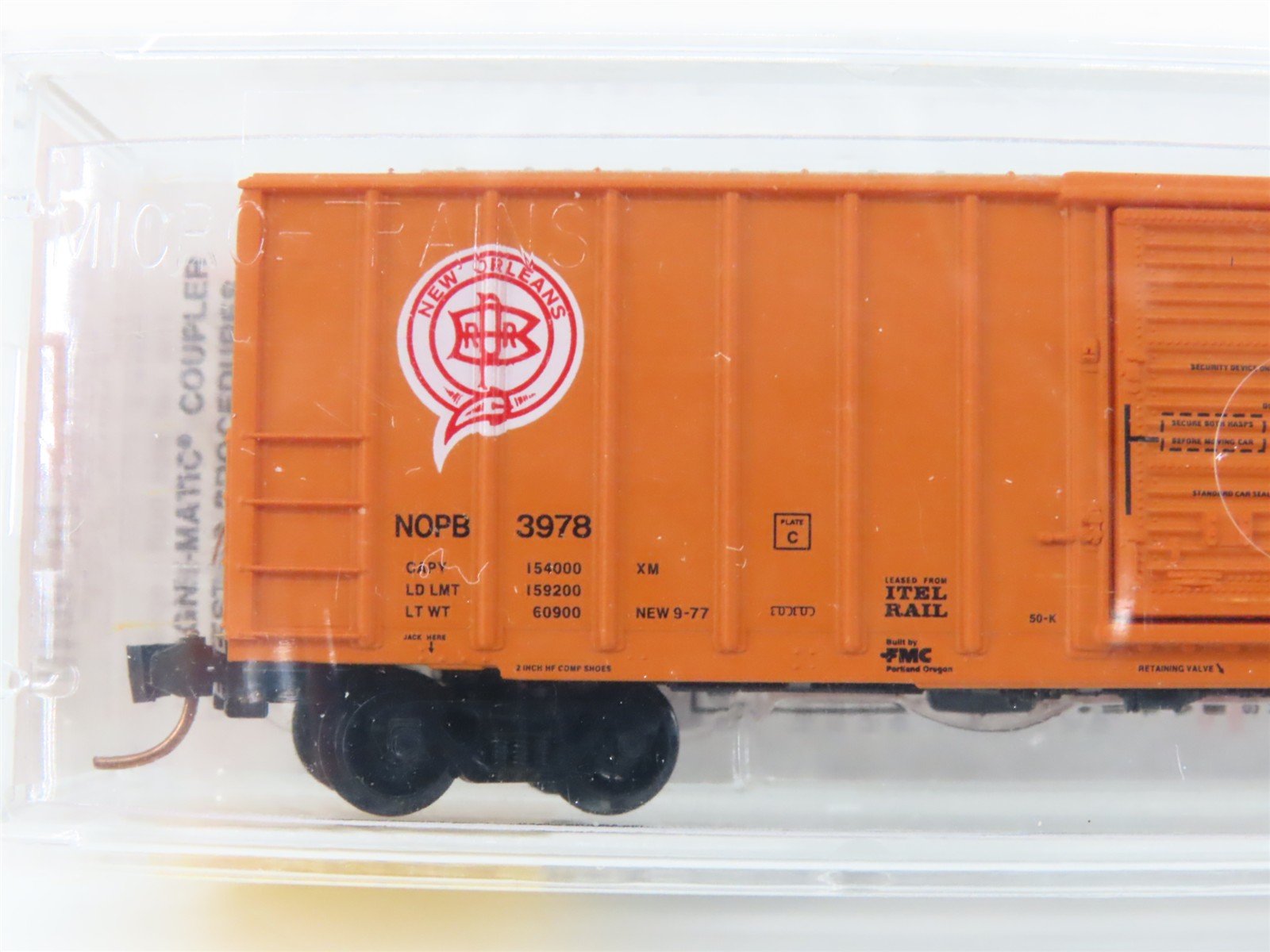 N Scale Micro-Trains MTL 25110 NOPB New Orleans Public Belt 50' Box Car #3978