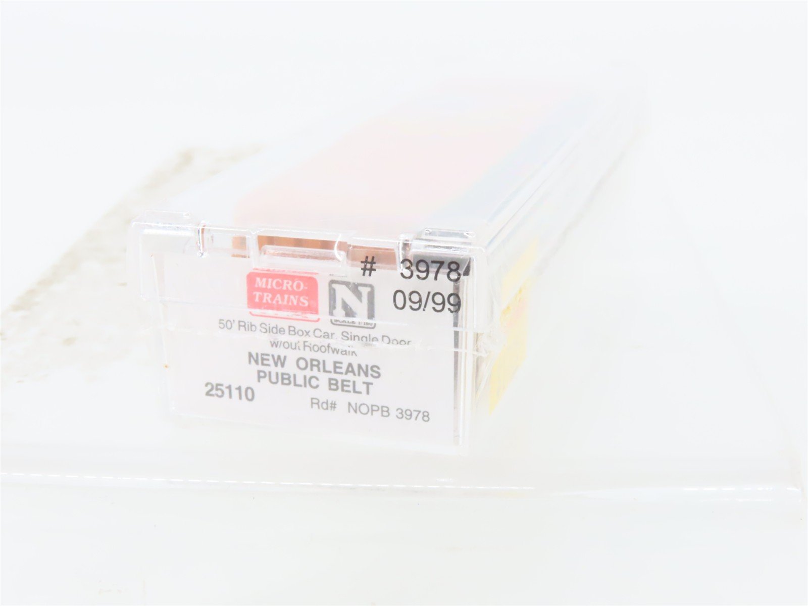 N Scale Micro-Trains MTL 25110 NOPB New Orleans Public Belt 50' Box Car #3978