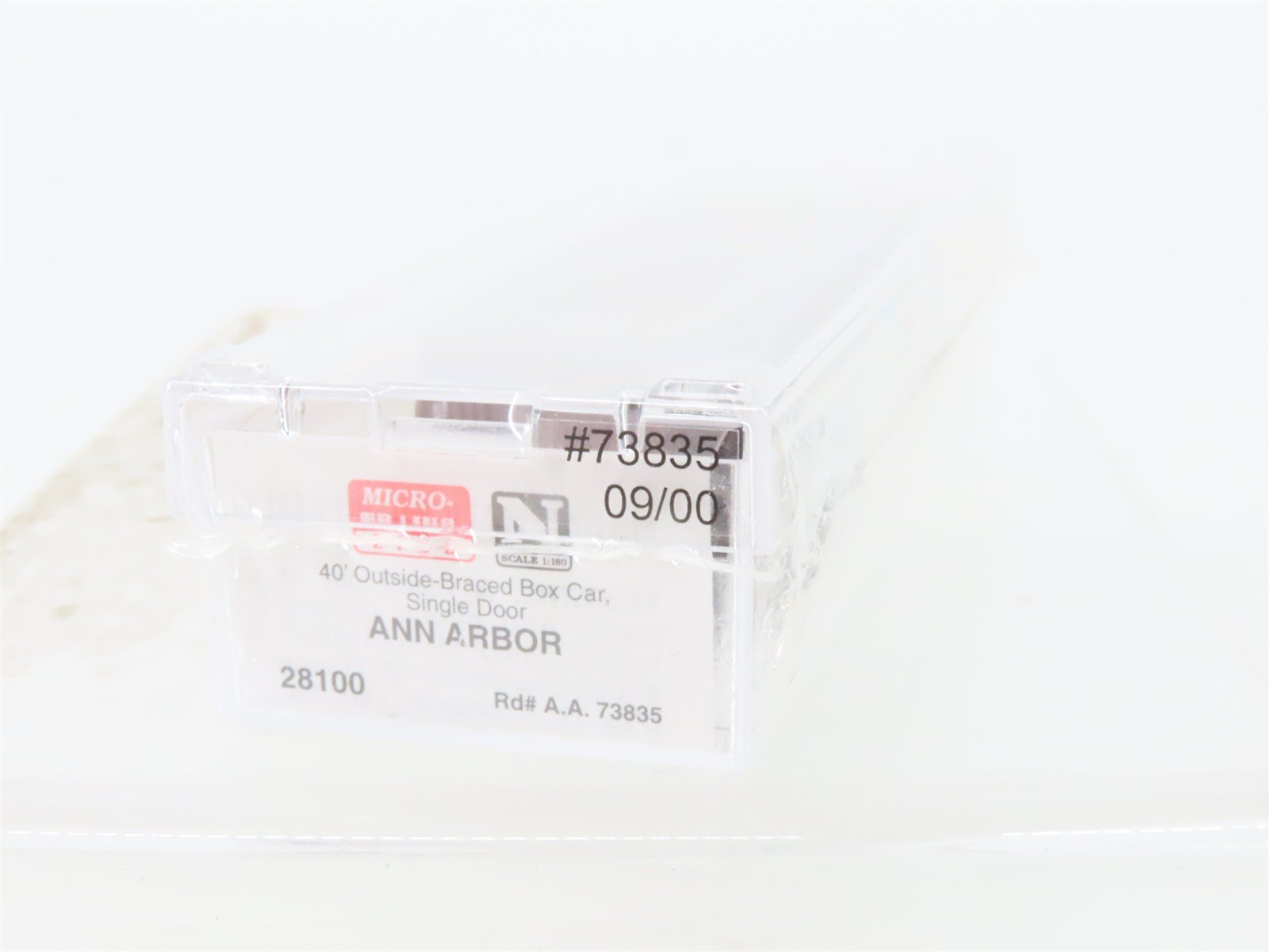 N Scale Micro-Trains MTL 28100 AA Ann Arbor 40' Single Door Box Car #73835