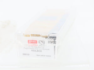 N Scale Micro-Trains MTL 26010 ABOX Railbox 50' Rib Side Box Car #50062