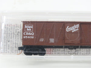 N Micro-Trains MTL 28150 CB&Q Burlington Route Everywhere West 40' Boxcar #25402