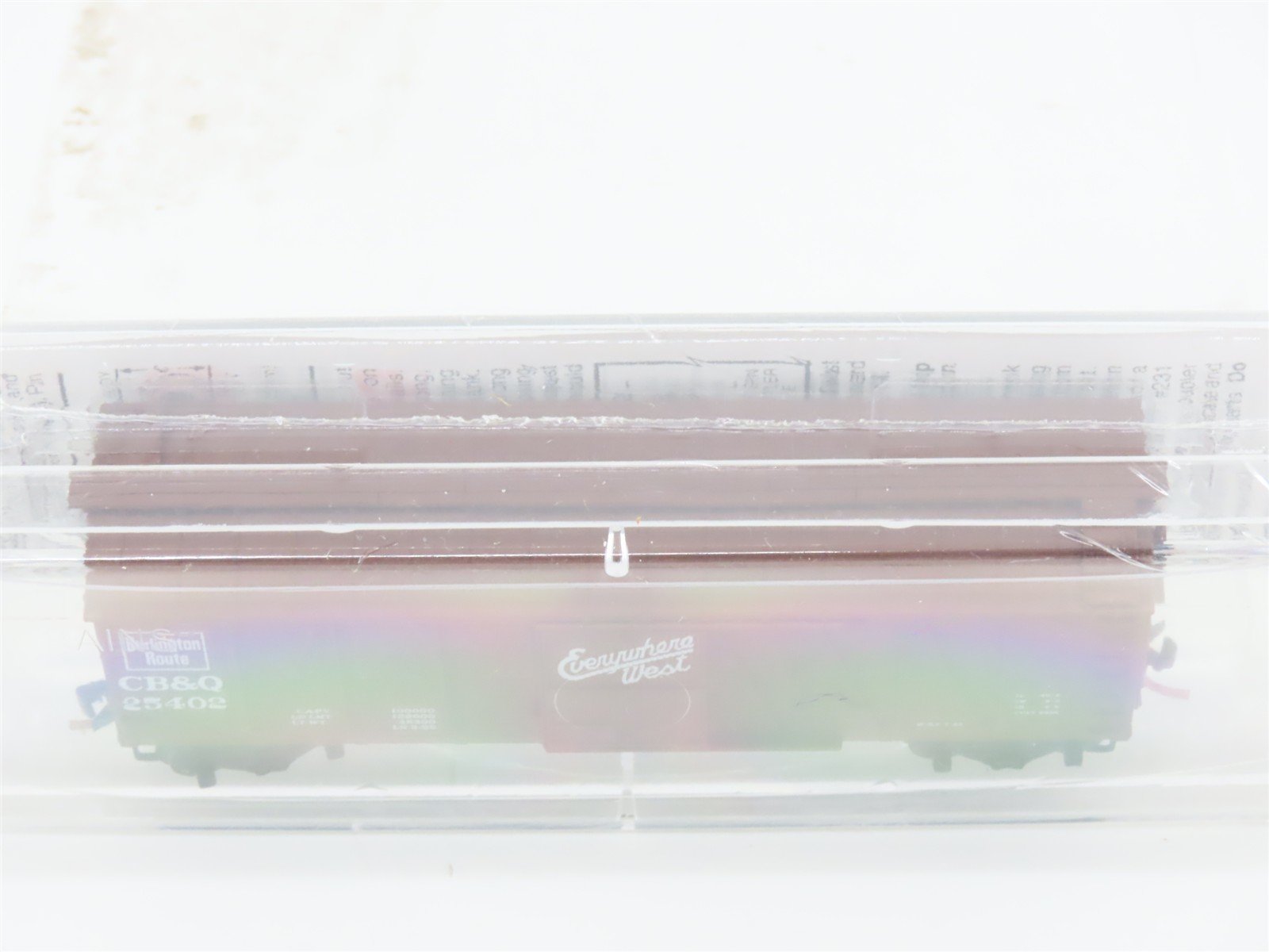 N Micro-Trains MTL 28150 CB&Q Burlington Route Everywhere West 40' Boxcar #25402