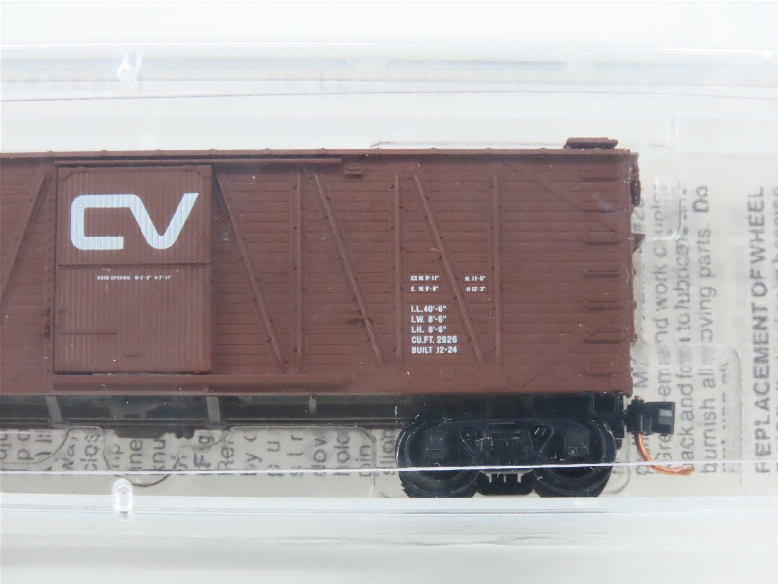 N Scale Micro-Trains MTL 28160 CV Central Vermont 40' Single Door Box Car #40014