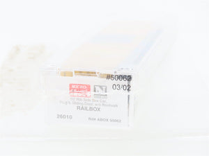 N Scale Micro-Trains MTL 26010 ABOX Railbox 50' Rib Side Box Car #50062