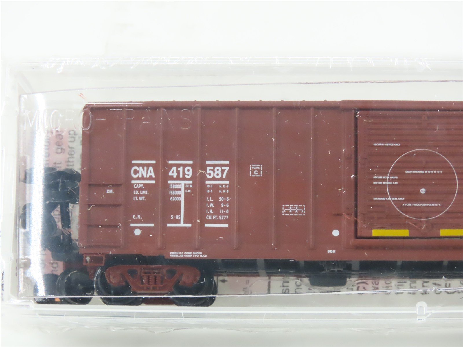 N Scale Micro-Trains MTL 25650 CNA CN Canadian National 50' Box Car #419587
