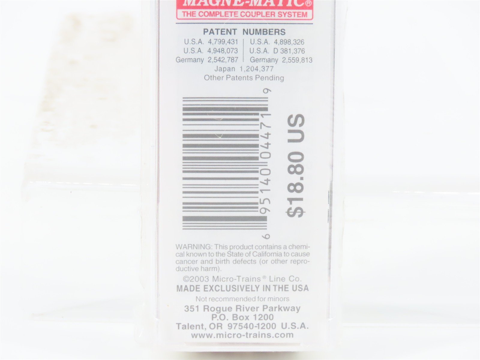N Scale Micro-Trains MTL 25650 CNA CN Canadian National 50' Box Car #419587