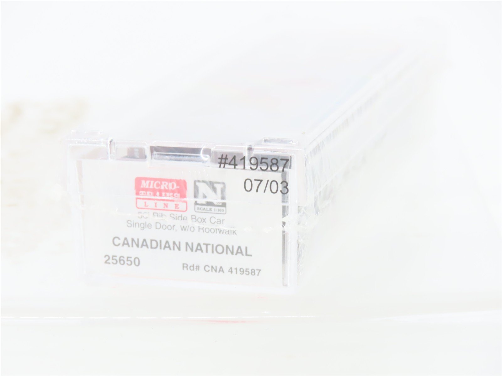 N Scale Micro-Trains MTL 25650 CNA CN Canadian National 50' Box Car #419587