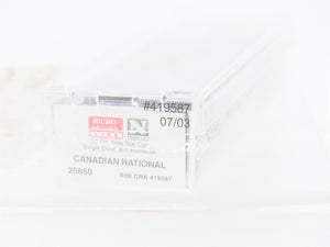 N Scale Micro-Trains MTL 25650 CNA CN Canadian National 50' Box Car #419587