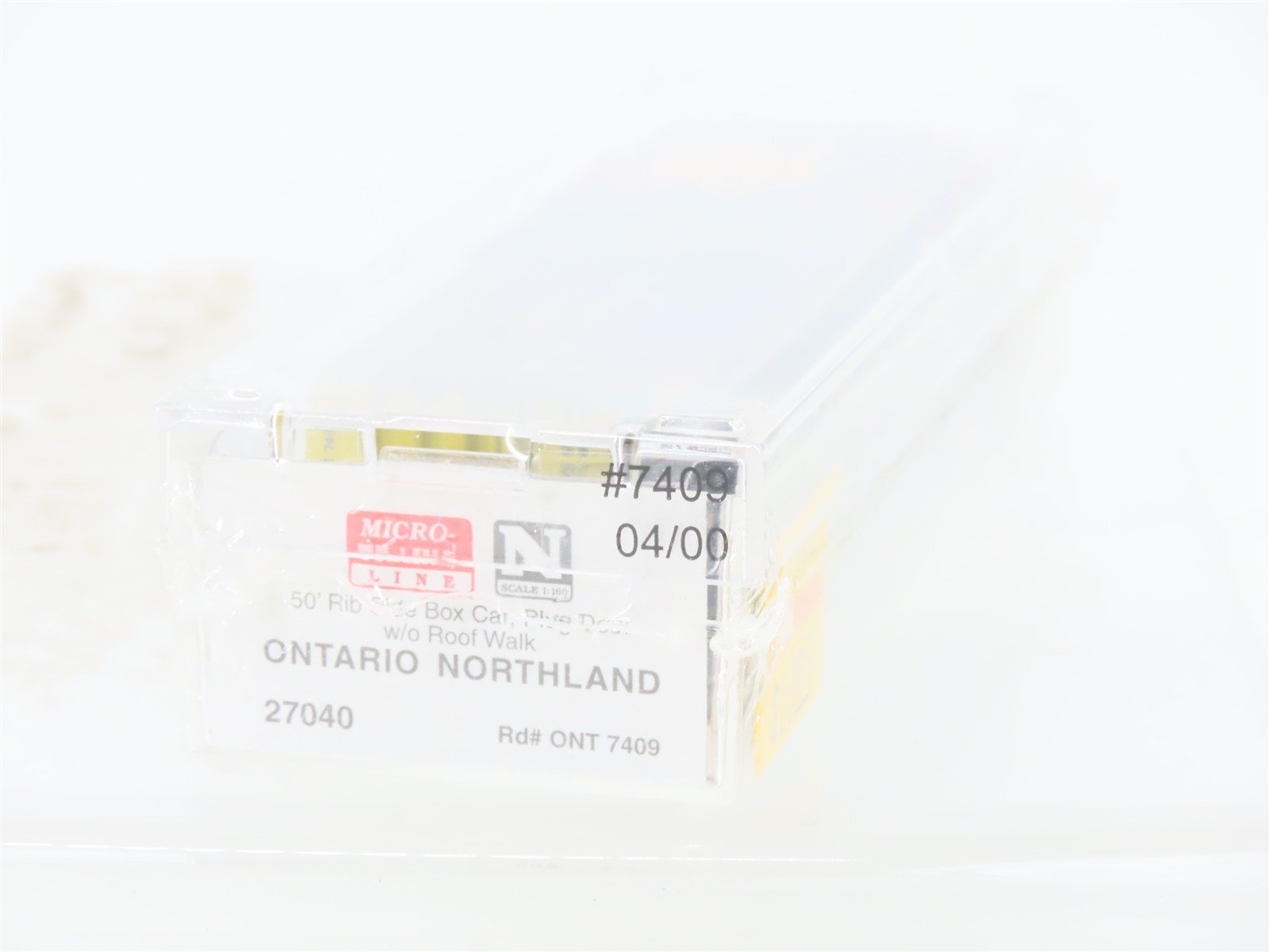 N Scale Micro-Trains MTL 27040 ONT Ontario Northland 50' Rib Side Box Car #7409