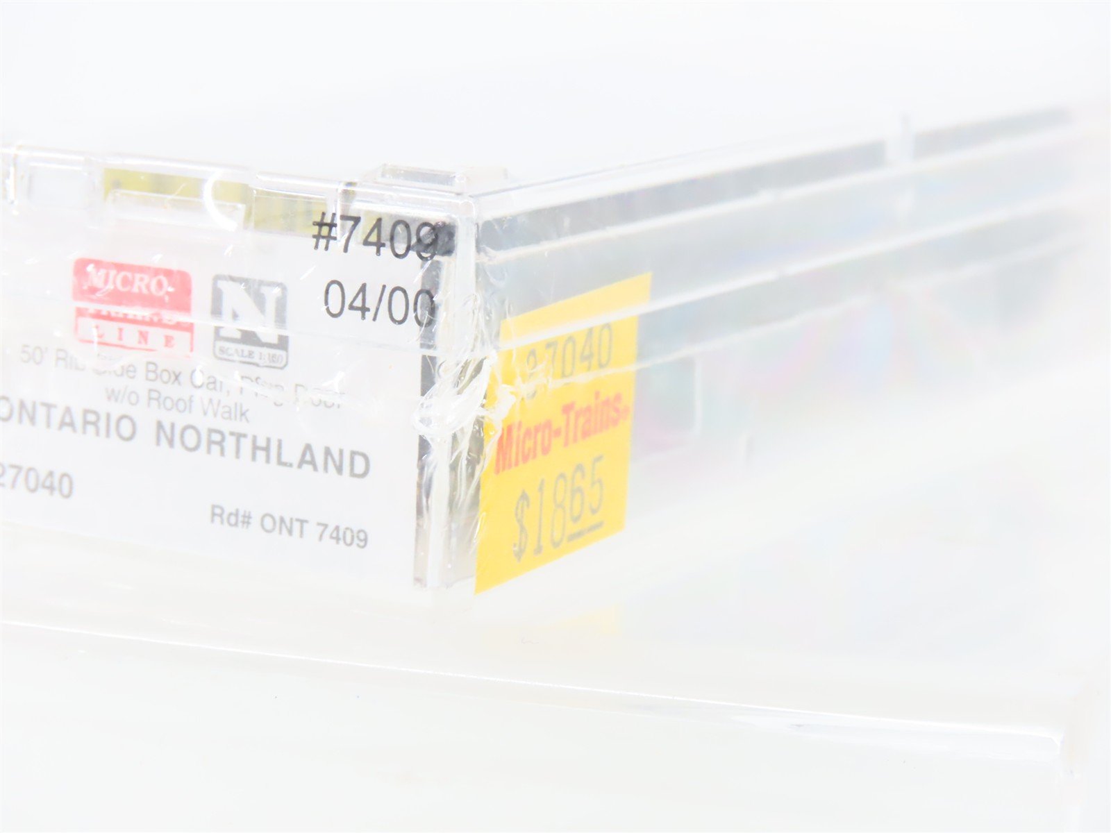 N Scale Micro-Trains MTL 27040 ONT Ontario Northland 50' Rib Side Box Car #7409