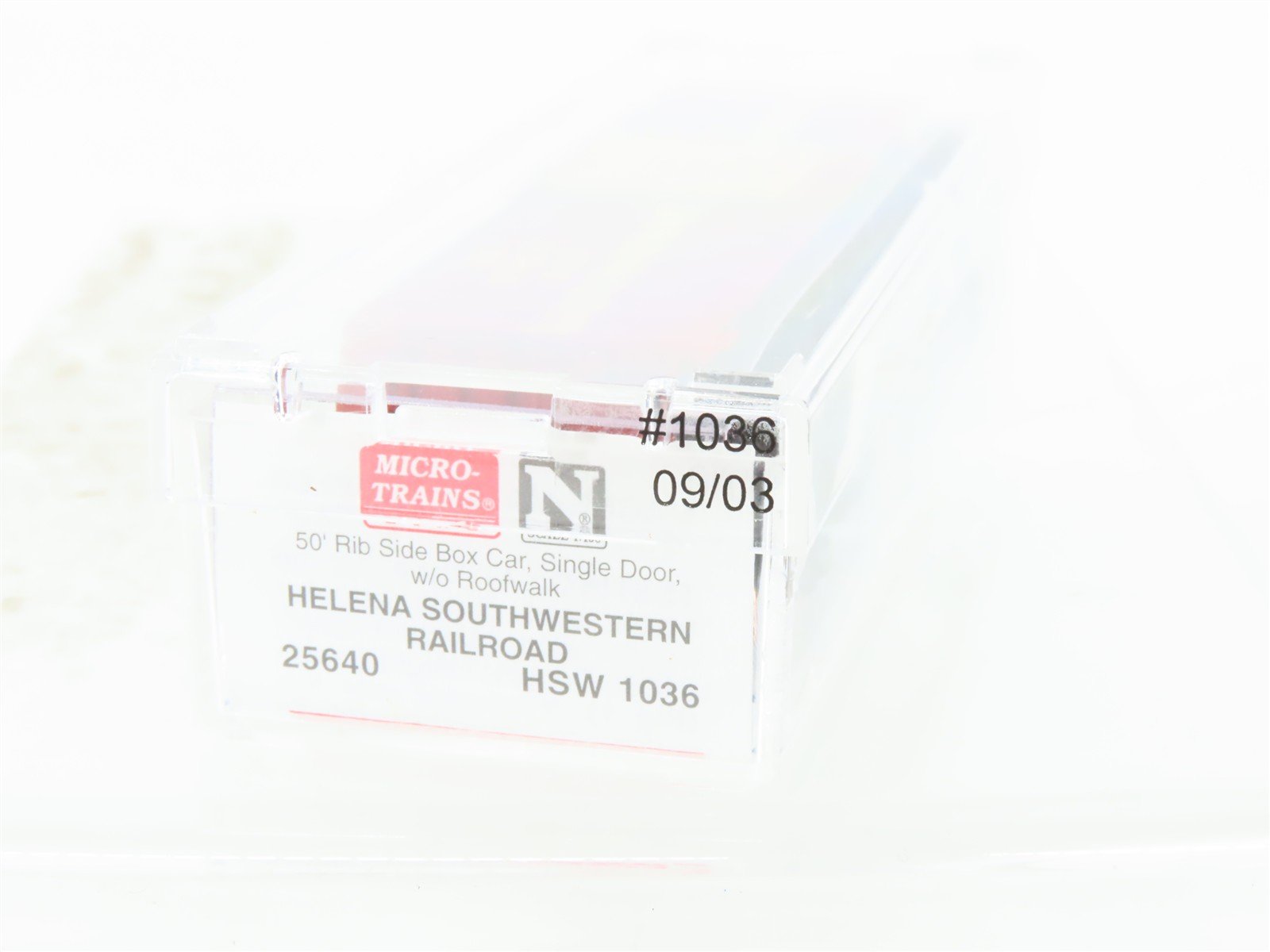 N Scale Micro-Trains MTL 25640 HSW Helena Southwestern 50' Box Car #1036