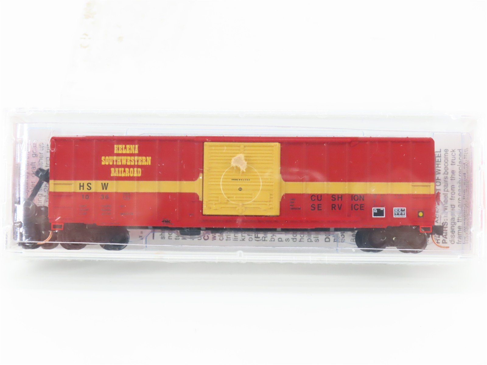 N Scale Micro-Trains MTL 25640 HSW Helena Southwest 50' Rib Side Box Car #1036