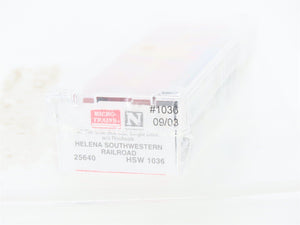 N Scale Micro-Trains MTL 25640 HSW Helena Southwest 50' Rib Side Box Car #1036