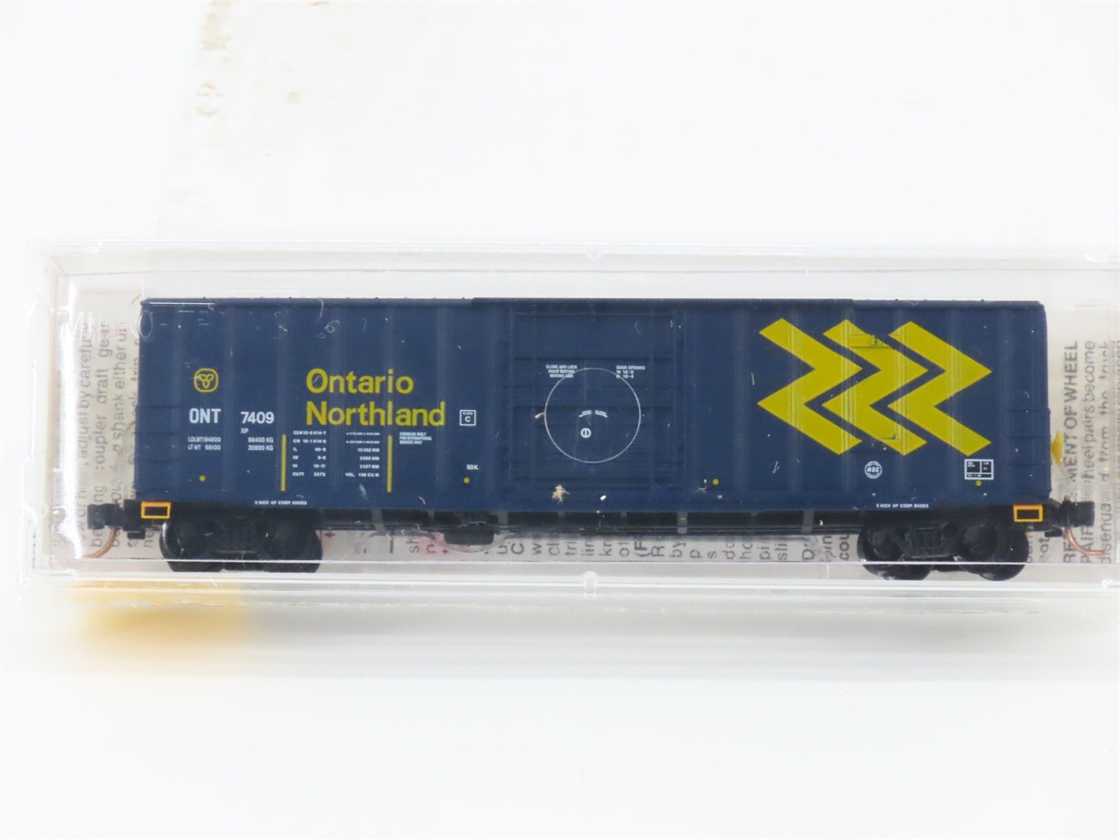 N Scale Micro-Trains MTL 27040 ONT Ontario Northland 50' Rib Side Box Car #7409
